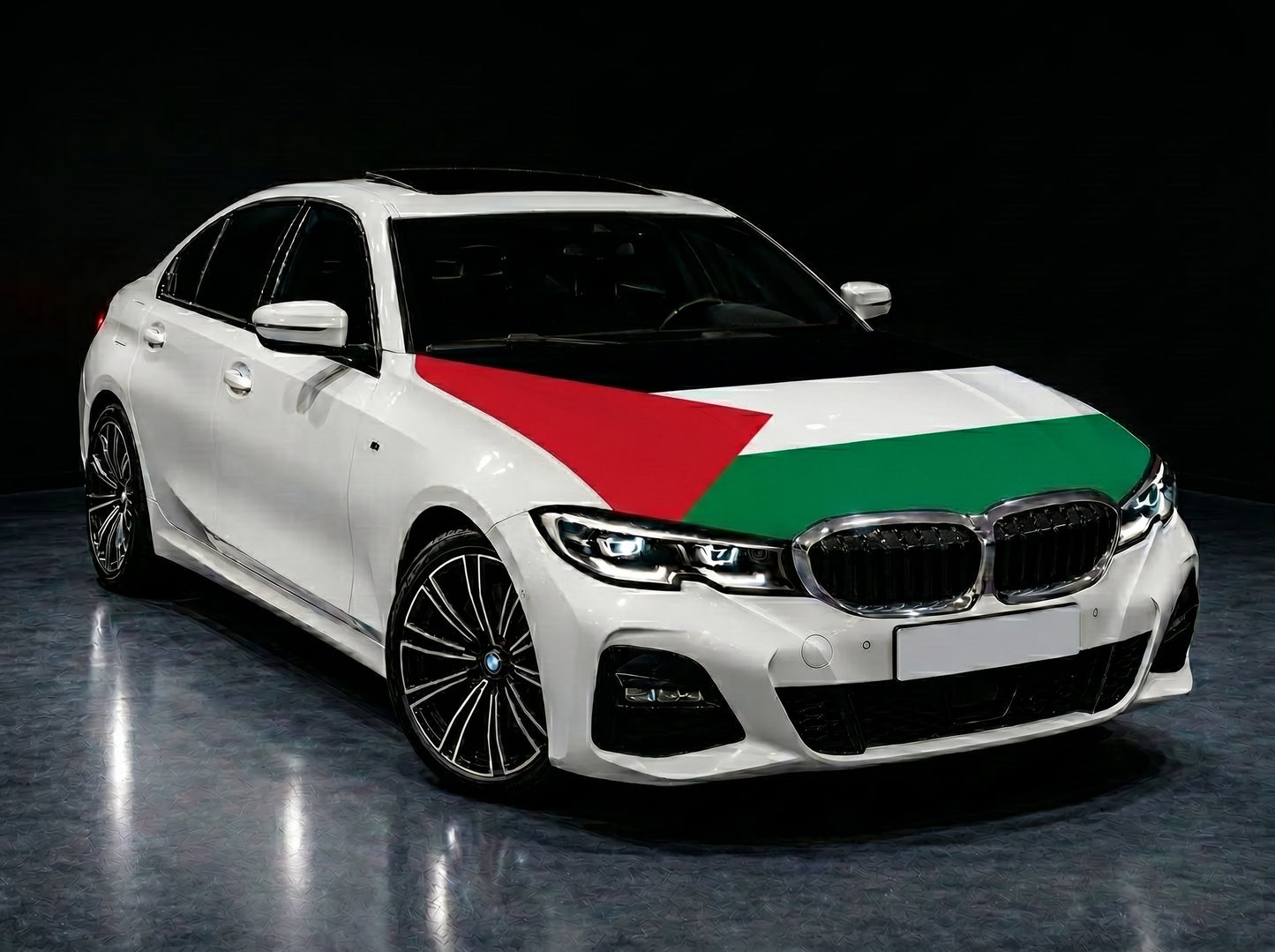 Motorhaubenflagge